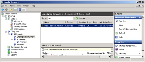 Using WSUS groups to stagger updates