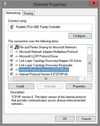 Use the Properties dialog box for a connection to install and configure TCP/IP.